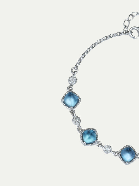 Azure Grid Topaz Bracelet