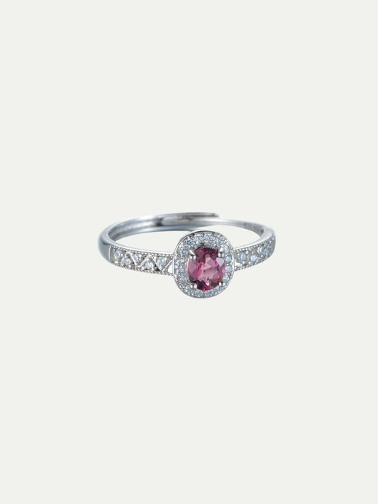 Sparkling Garnet Ring
