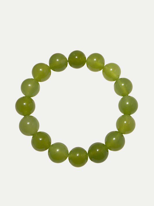 Plain Circle Xiuyu Jade Bracelet