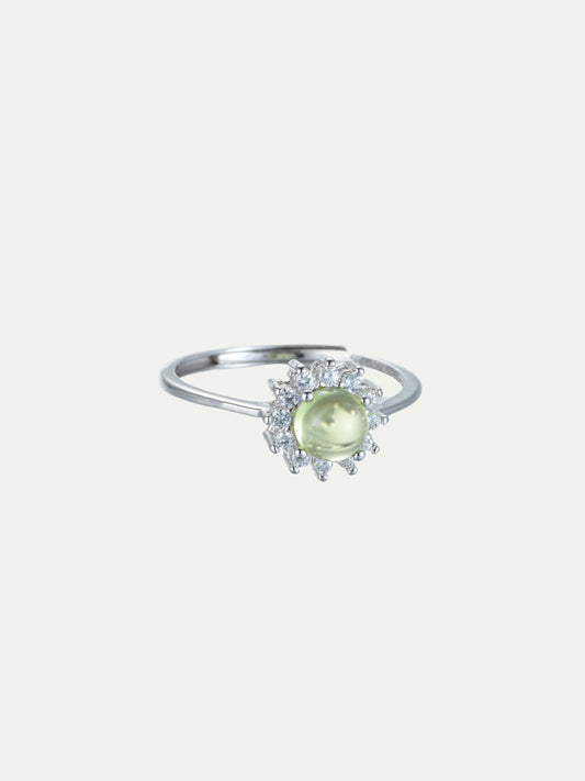 Sunflower Peridot Ring