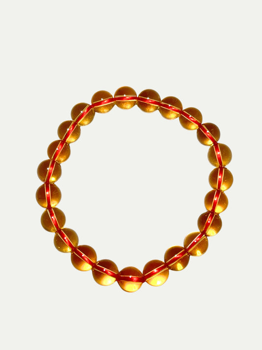 Plain A-grade citrine bracelet