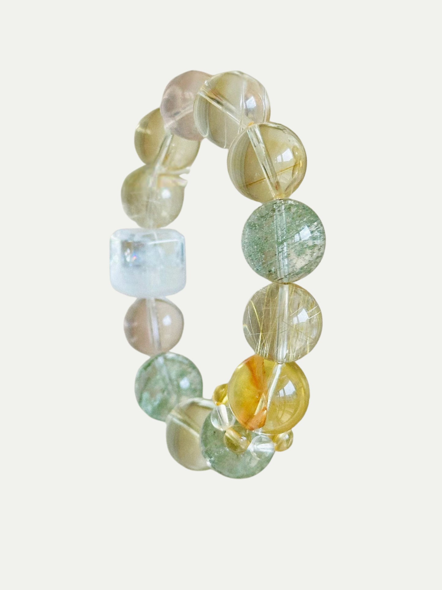 Gold Leaf Glimmer Crystal Bracelet