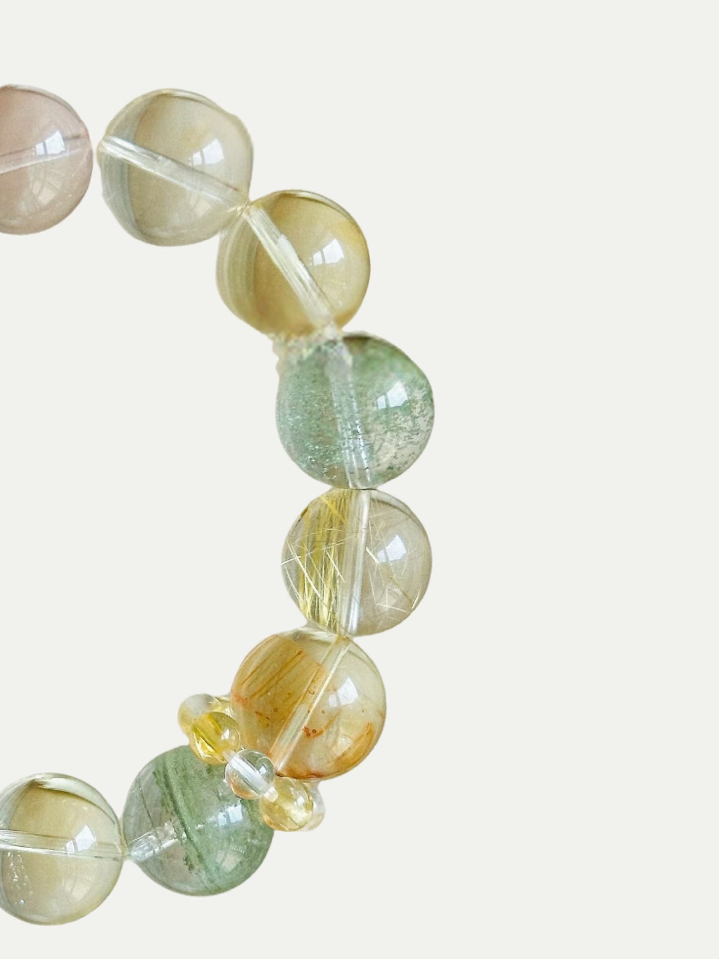 Gold Leaf Glimmer Crystal Bracelet Annflora