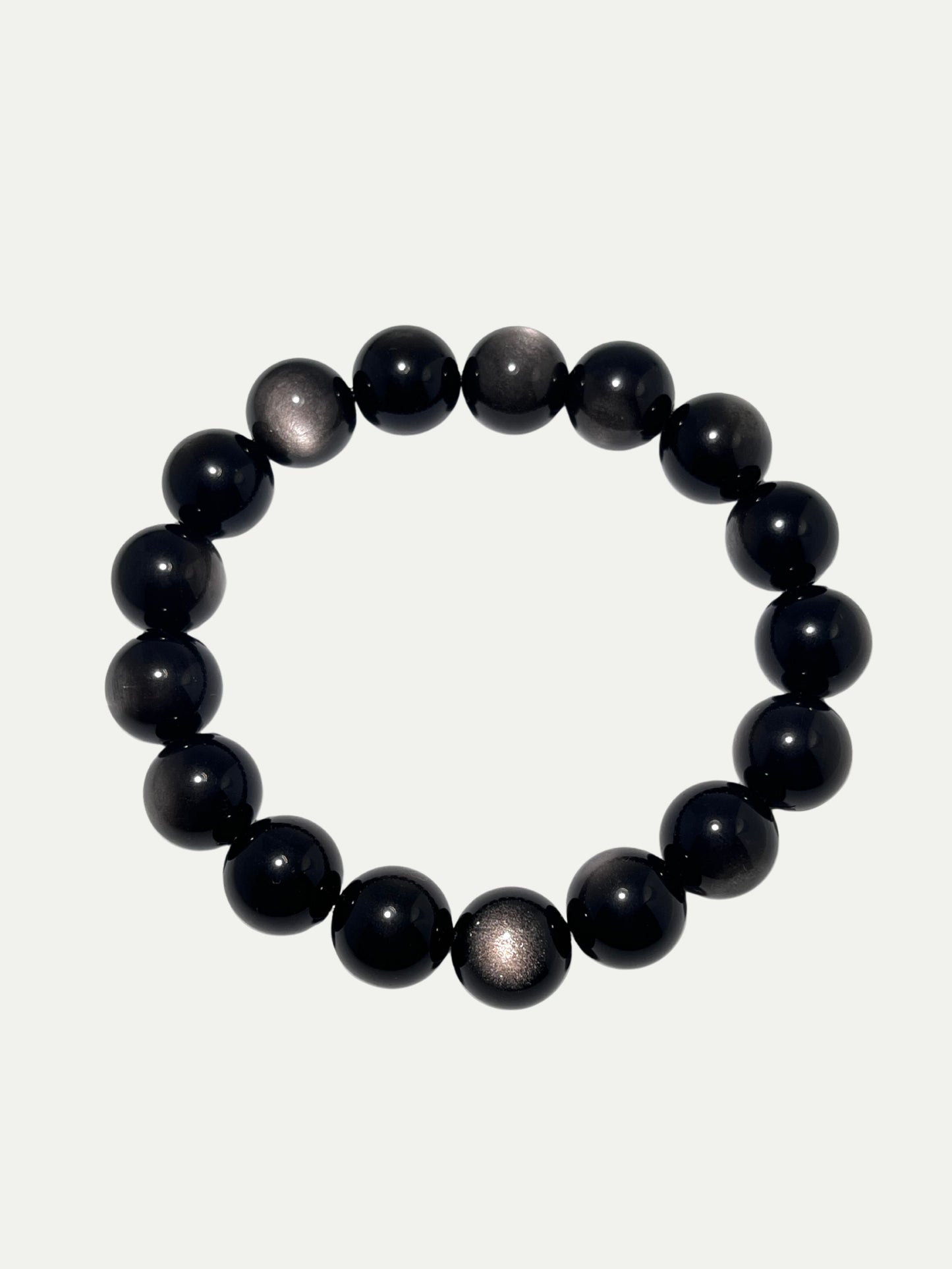 Silver Sheen Obsidian Bracelet