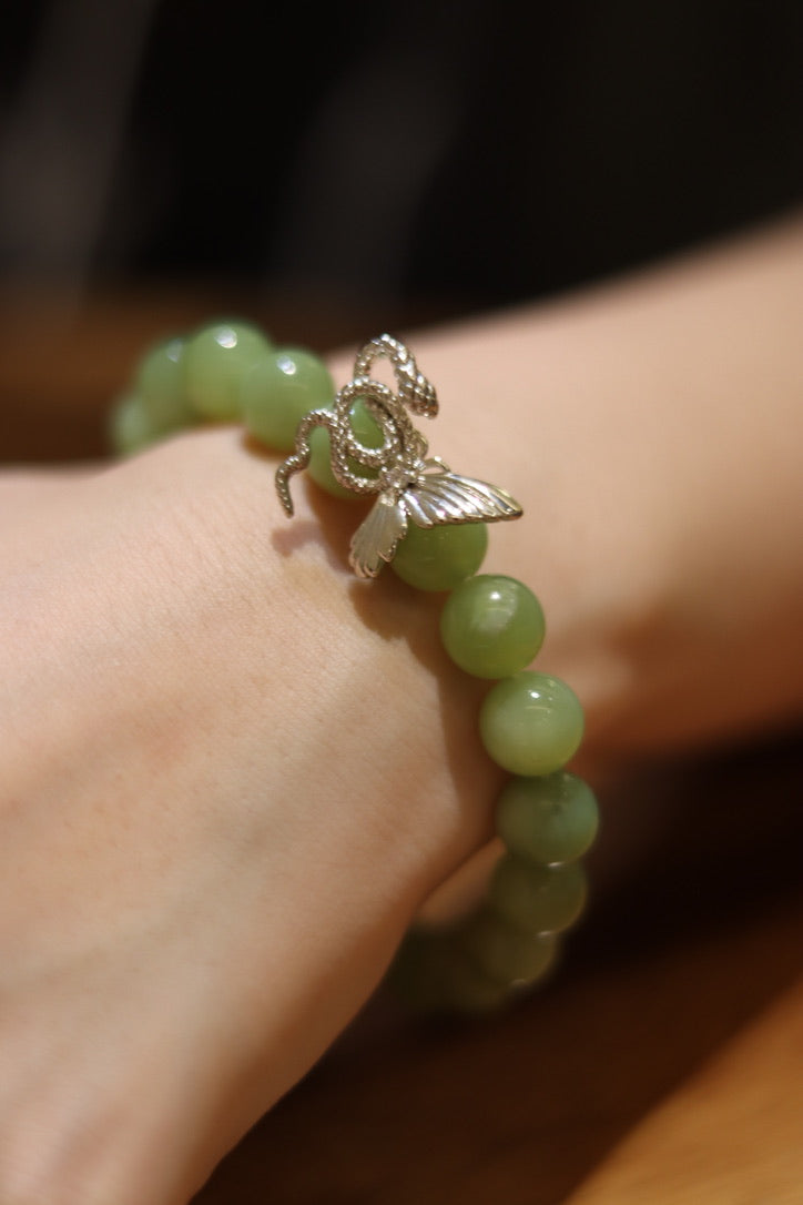 Green Grape Butterfly Bracelet