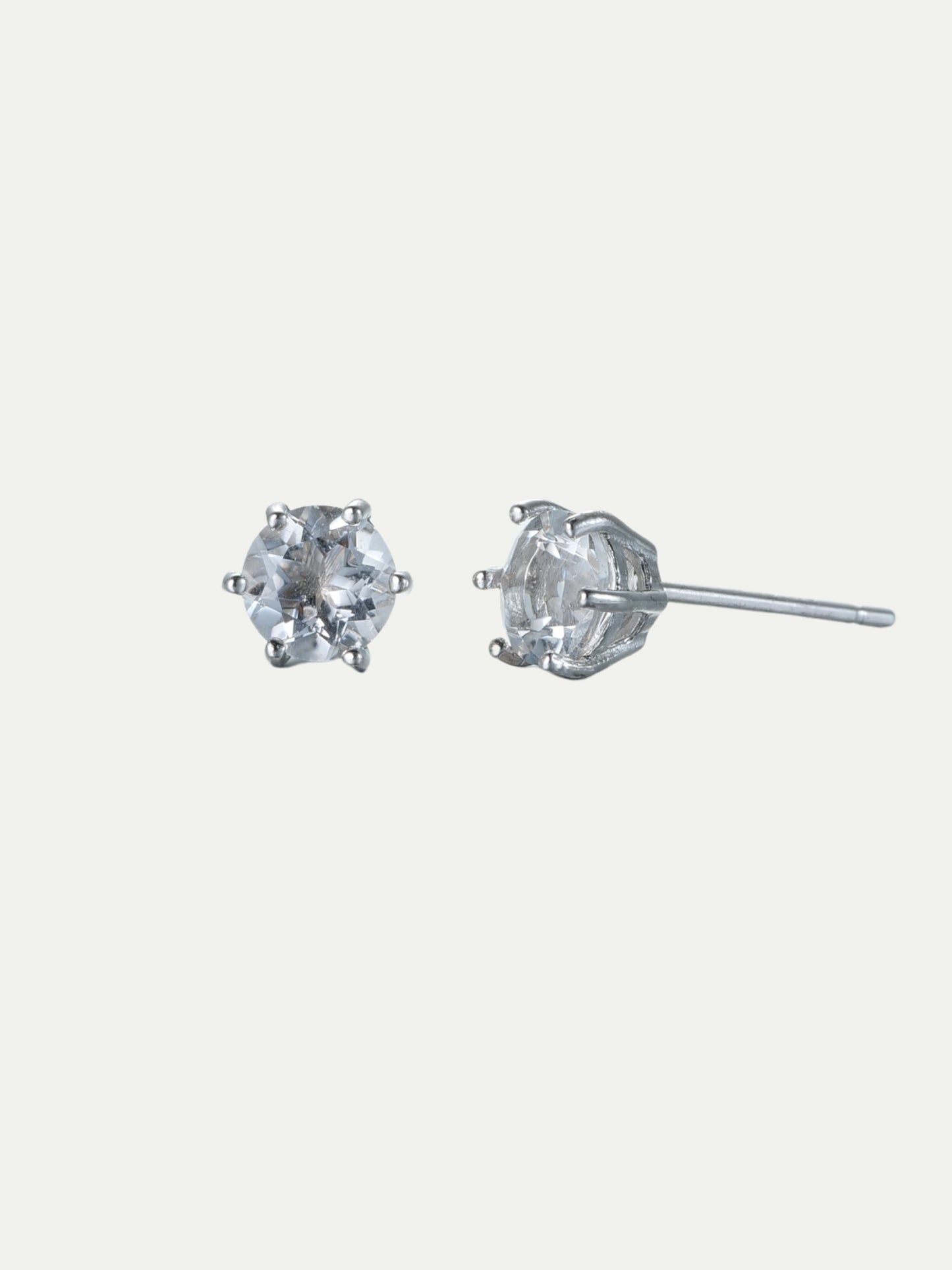 White Crystal Earrings