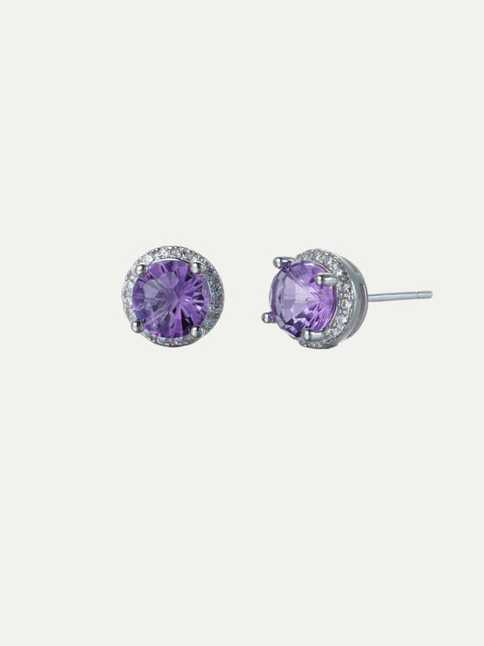 Sparkling Amethyst Earrings