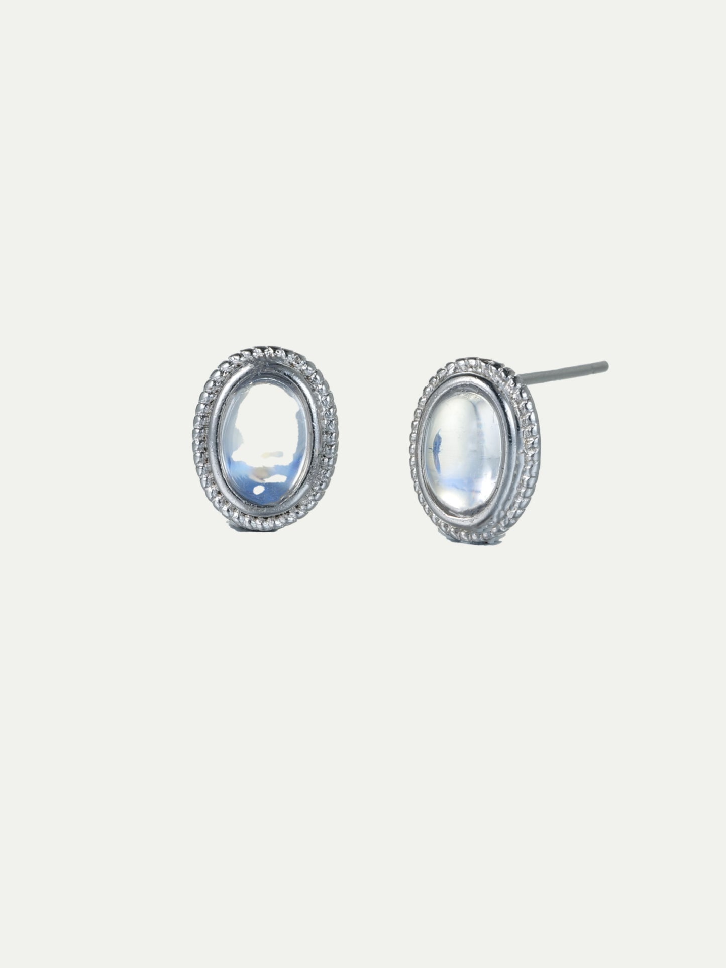Silver Moon Eyes Earrings