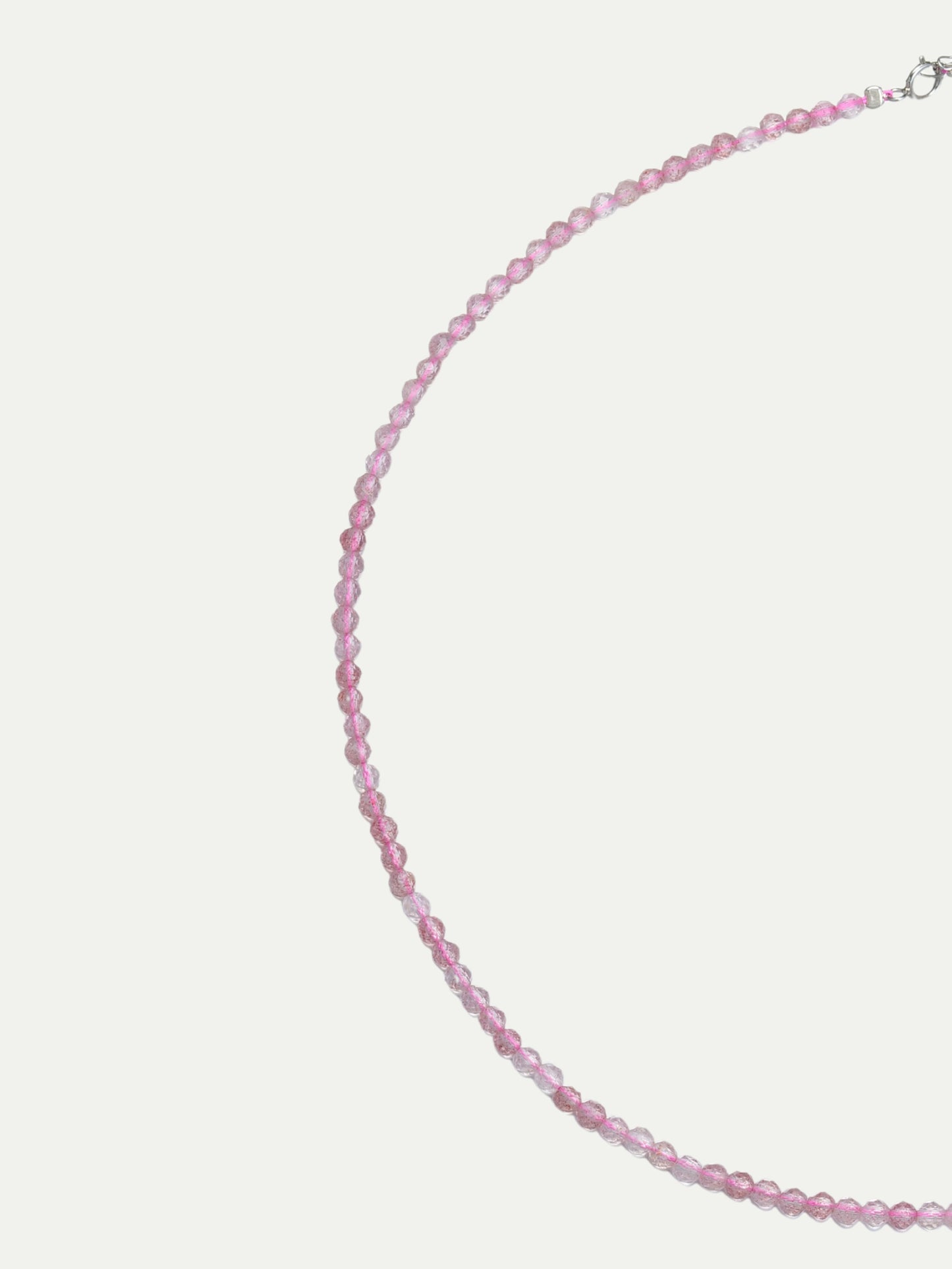 Sparkling Strawberry Quartz Necklace