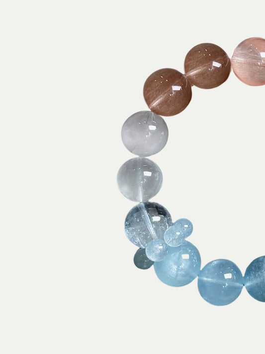 Ocean Aquamarine Moonrise Bracelet Annflora