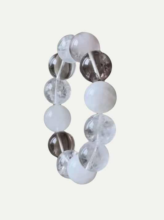 True Self White Crystal Wave Bracelet Annflora