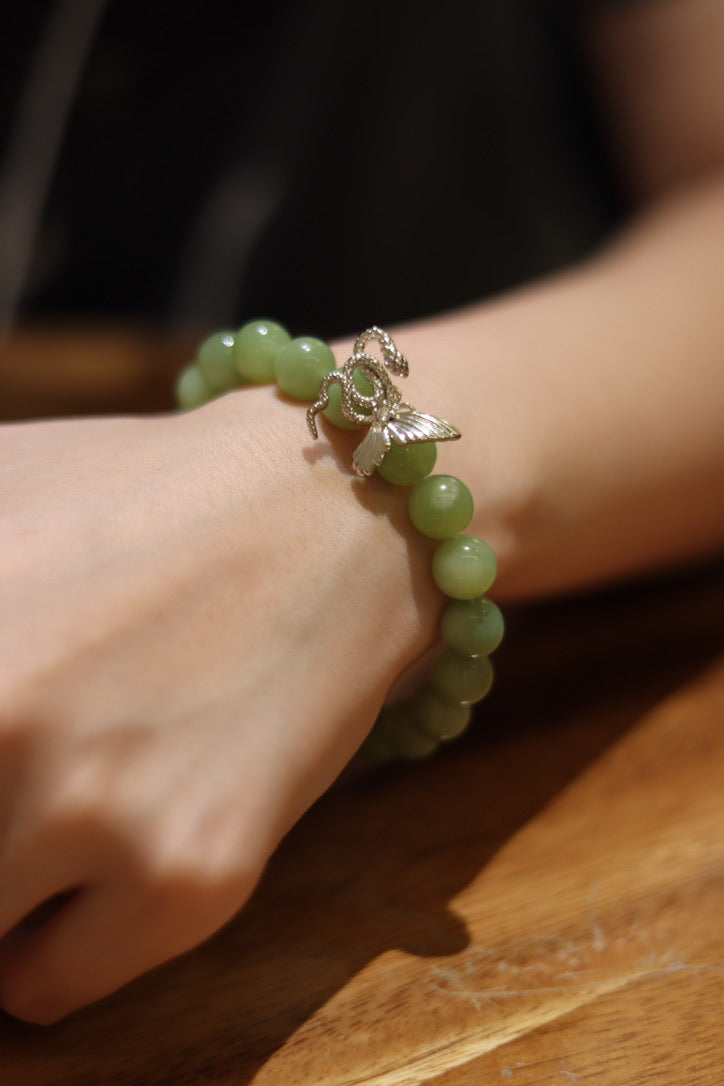 Green Grape Butterfly Bracelet