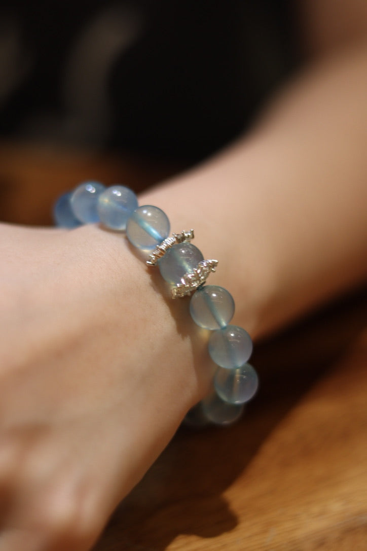 Snowflake Aquamarine Bracelet