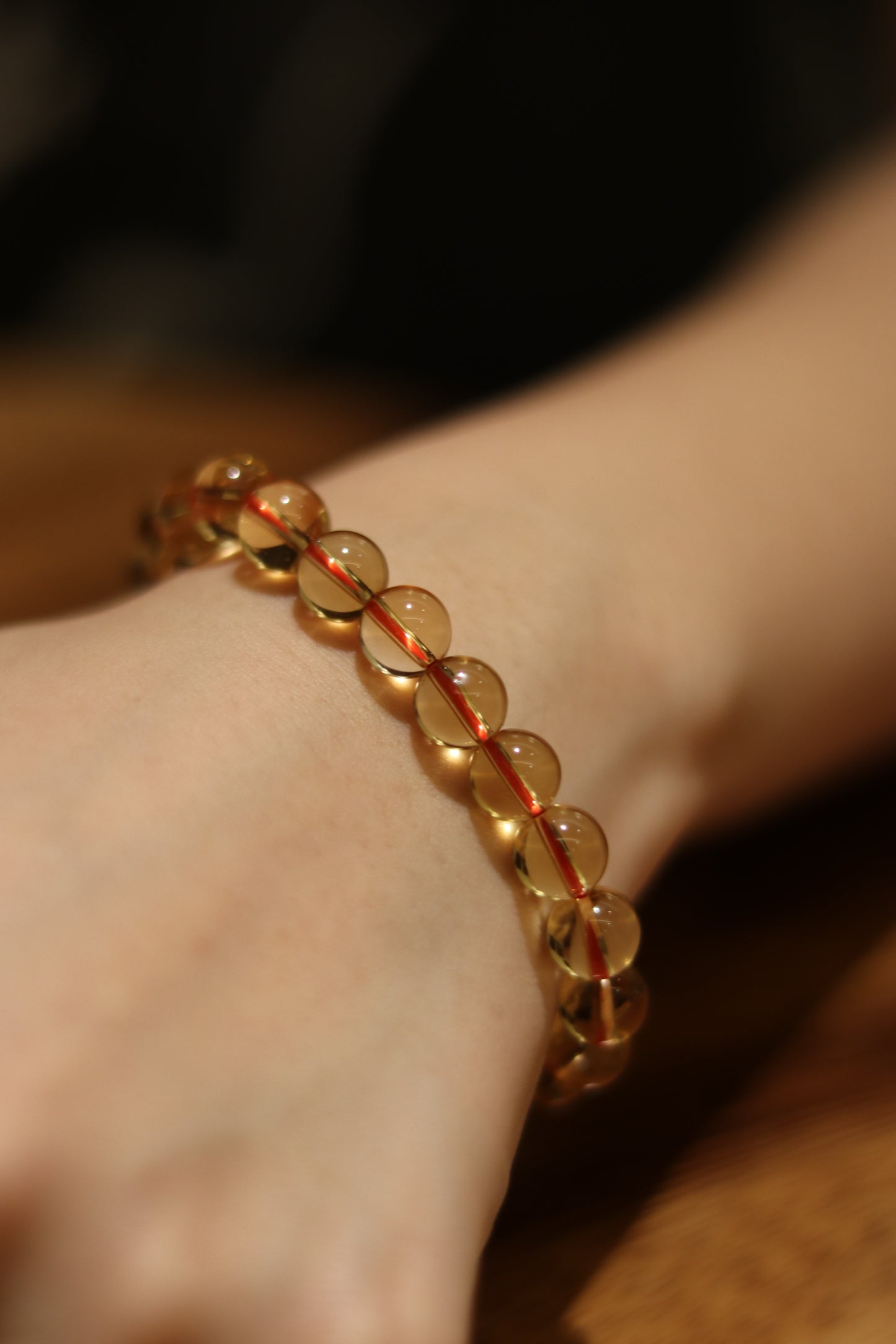 Plain A-grade citrine bracelet