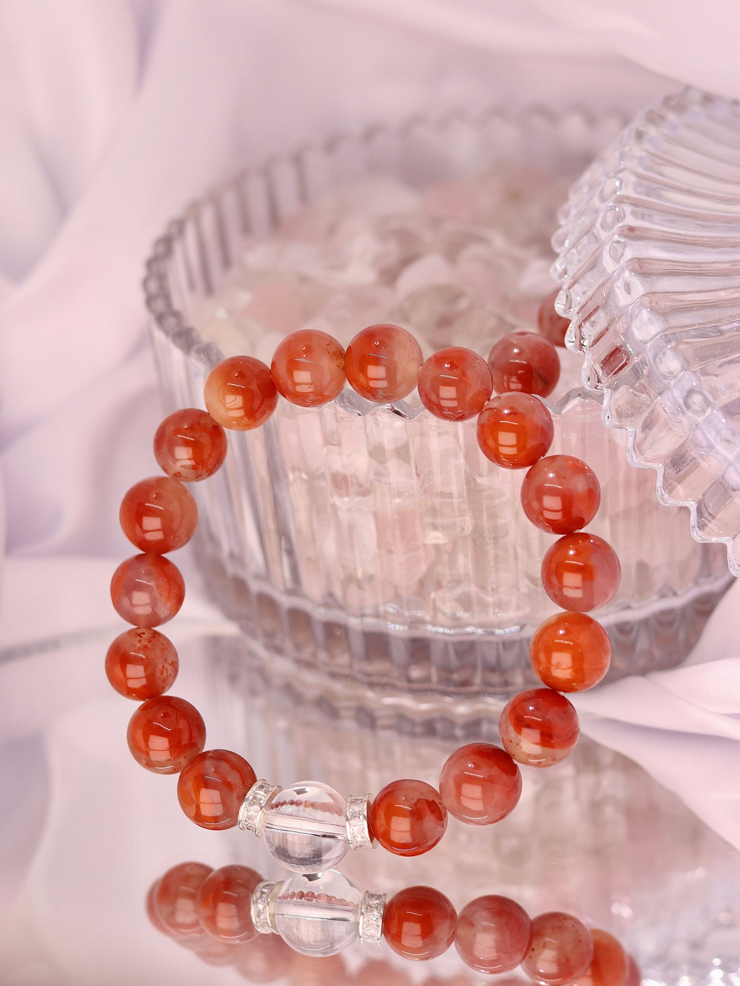 Wave South Red Agate Bracelet Annflora
