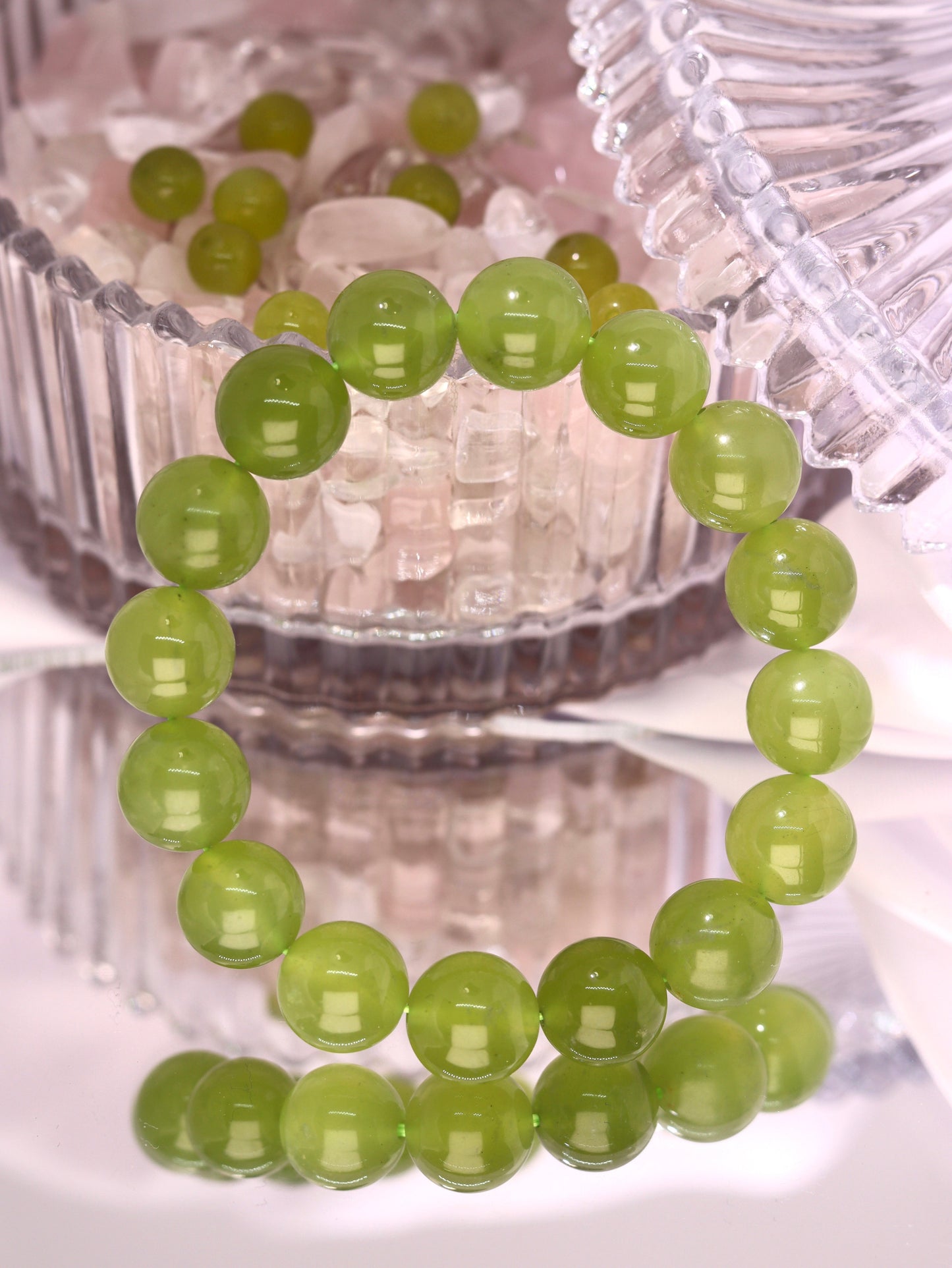 Plain Circle Xiuyu Jade Bracelet Annflora
