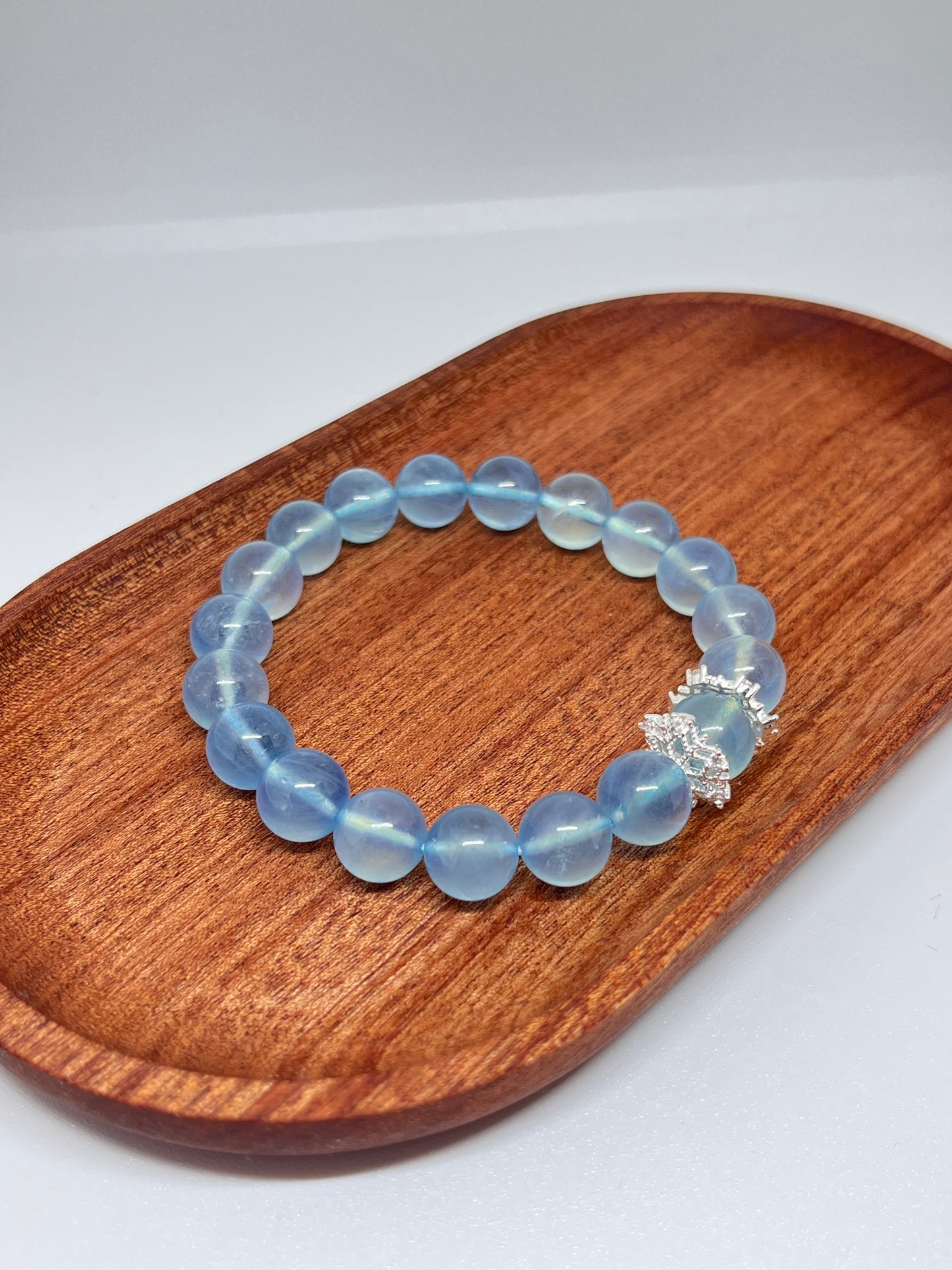 Snowflake Aquamarine Bracelet
