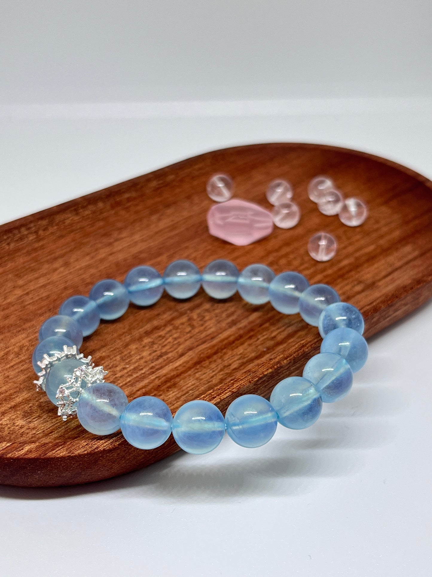 Snowflake Aquamarine Bracelet