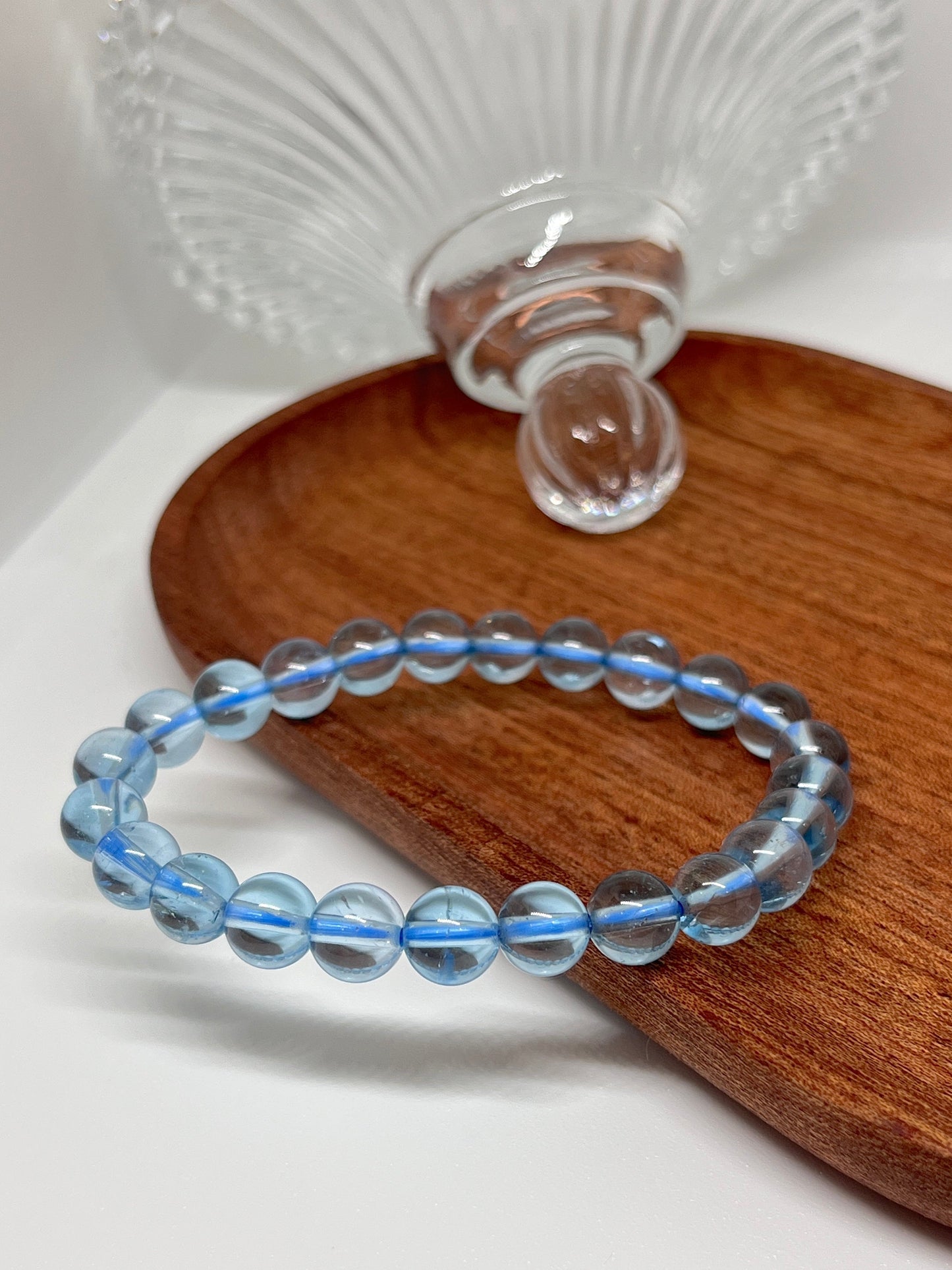 Plain Blue Topaz Bracelet Annflora