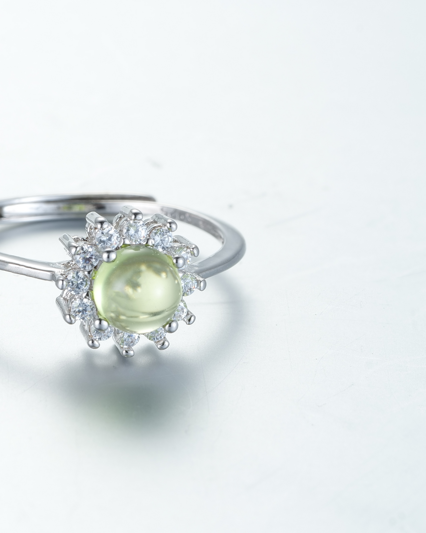 Sunflower Peridot Ring