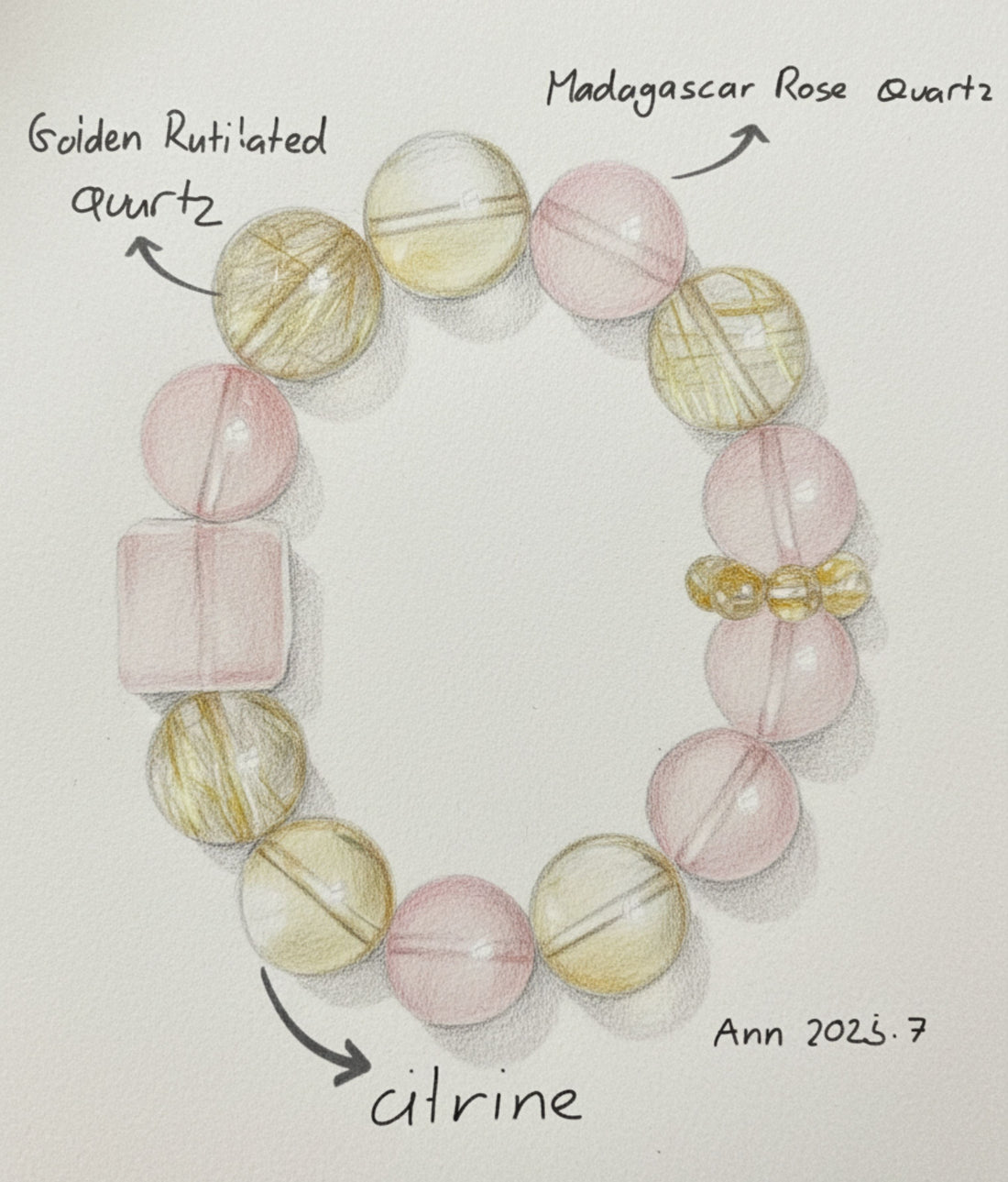 Embrace the Golden Hour: Introducing the Dusk Kiss Crystal Bracelet