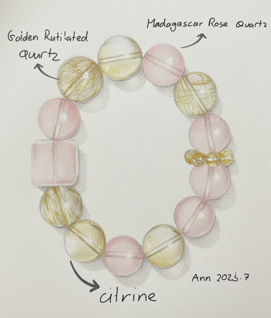 Embrace the Golden Hour: Introducing the Dusk Kiss Crystal Bracelet