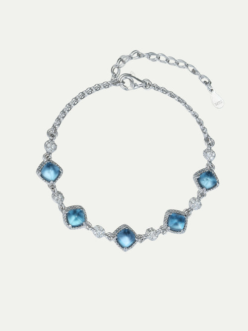Azure Grid Topaz Bracelet Annflora