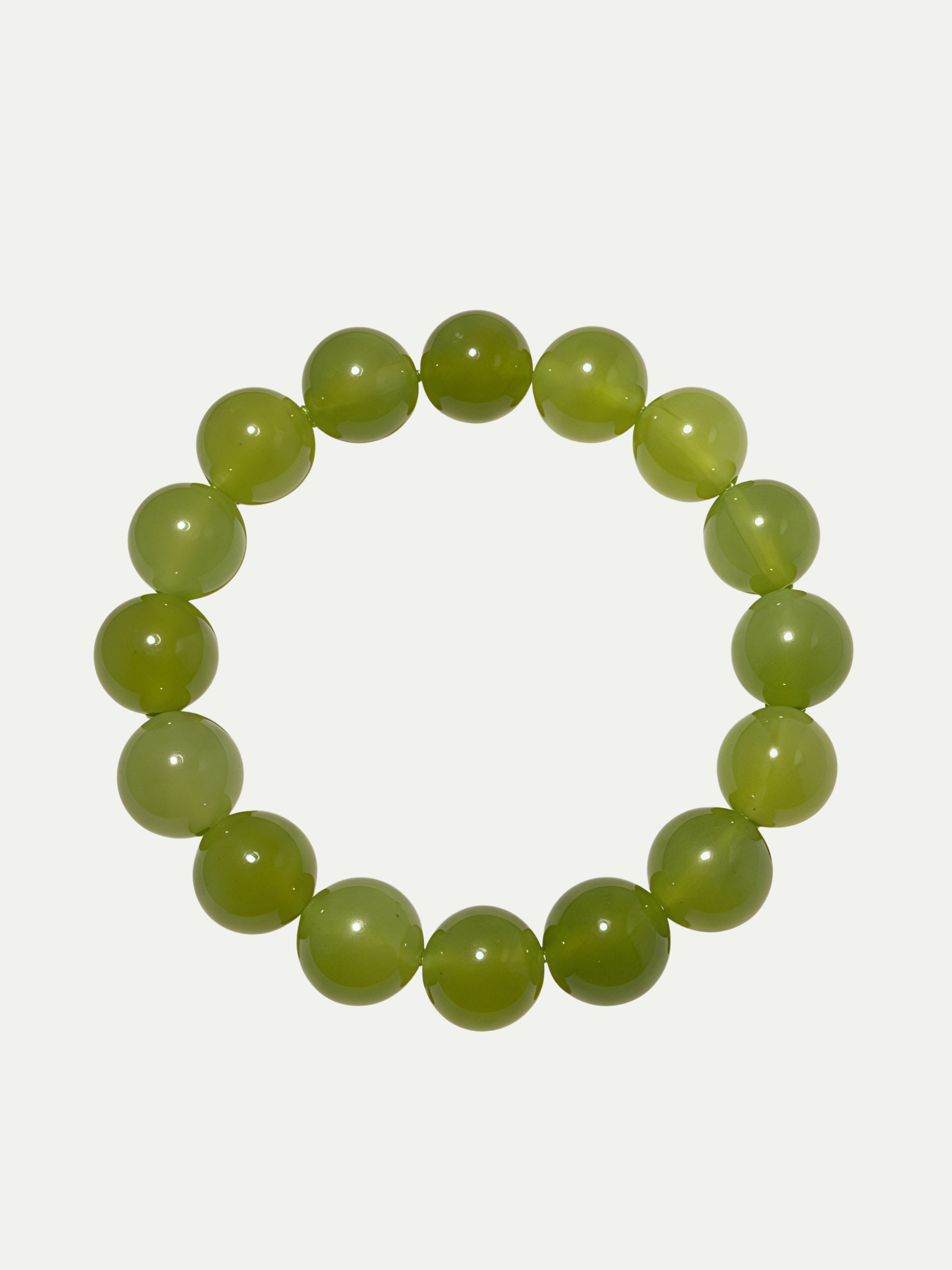 Plain Circle Xiuyu Jade Bracelet Annflora