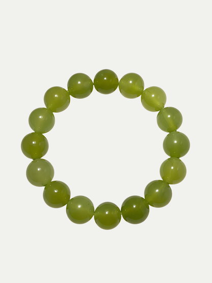 Plain Circle Xiuyu Jade Bracelet Annflora