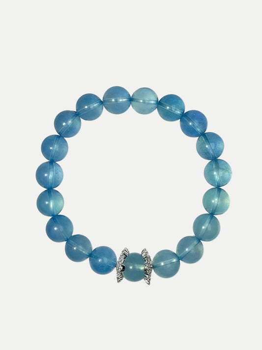 Snowflake Aquamarine Bracelet Annflora