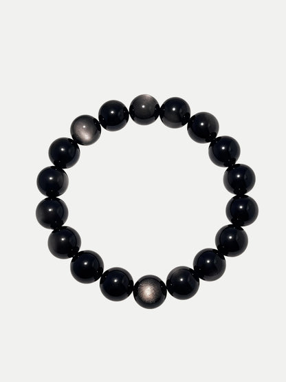 Silver Sheen Obsidian Bracelet Annflora