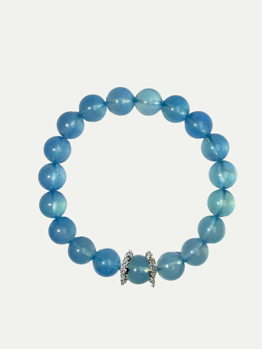 Snowflake Aquamarine Bracelet