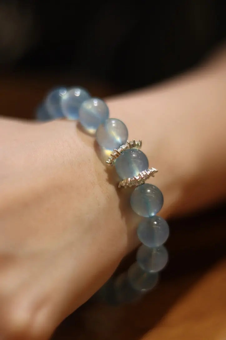 Snowflake Aquamarine Bracelet Annflora
