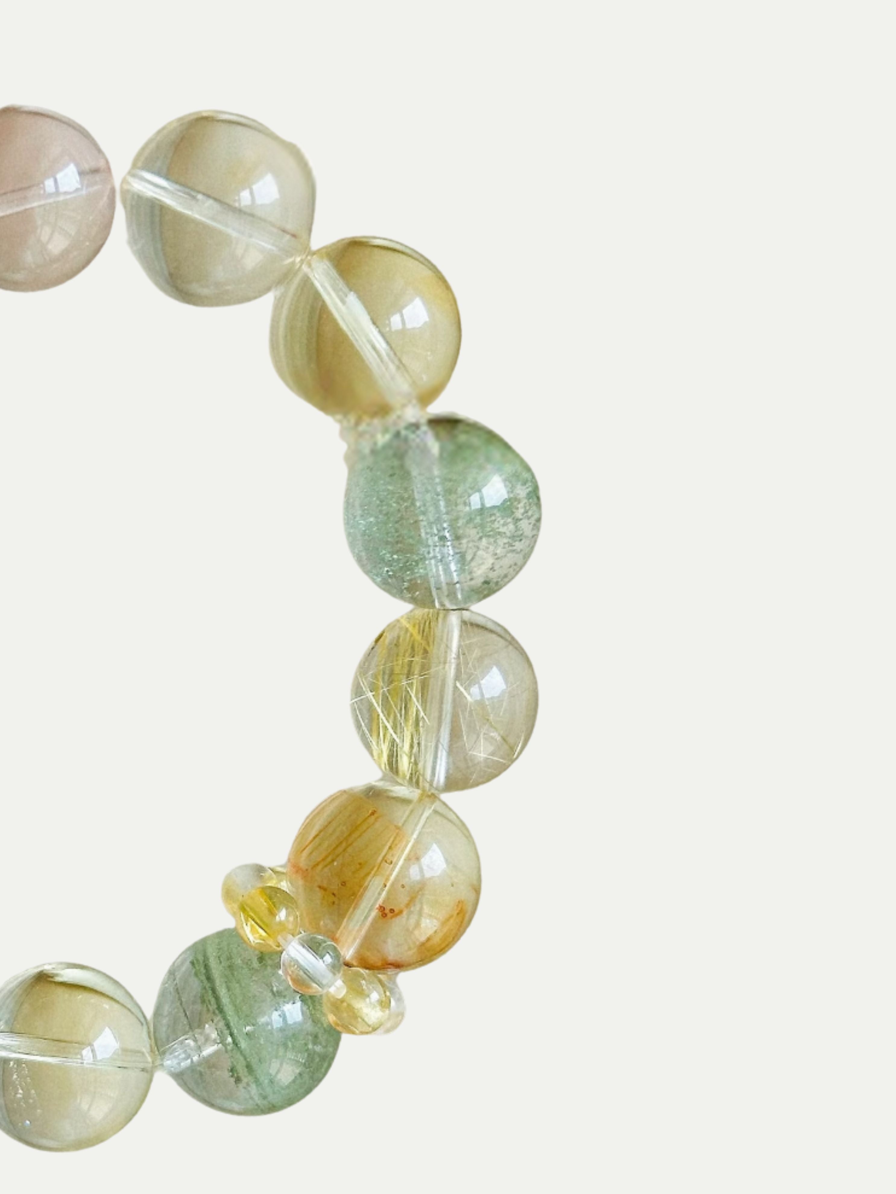 Gold Leaf Glimmer Crystal Bracelet Annflora
