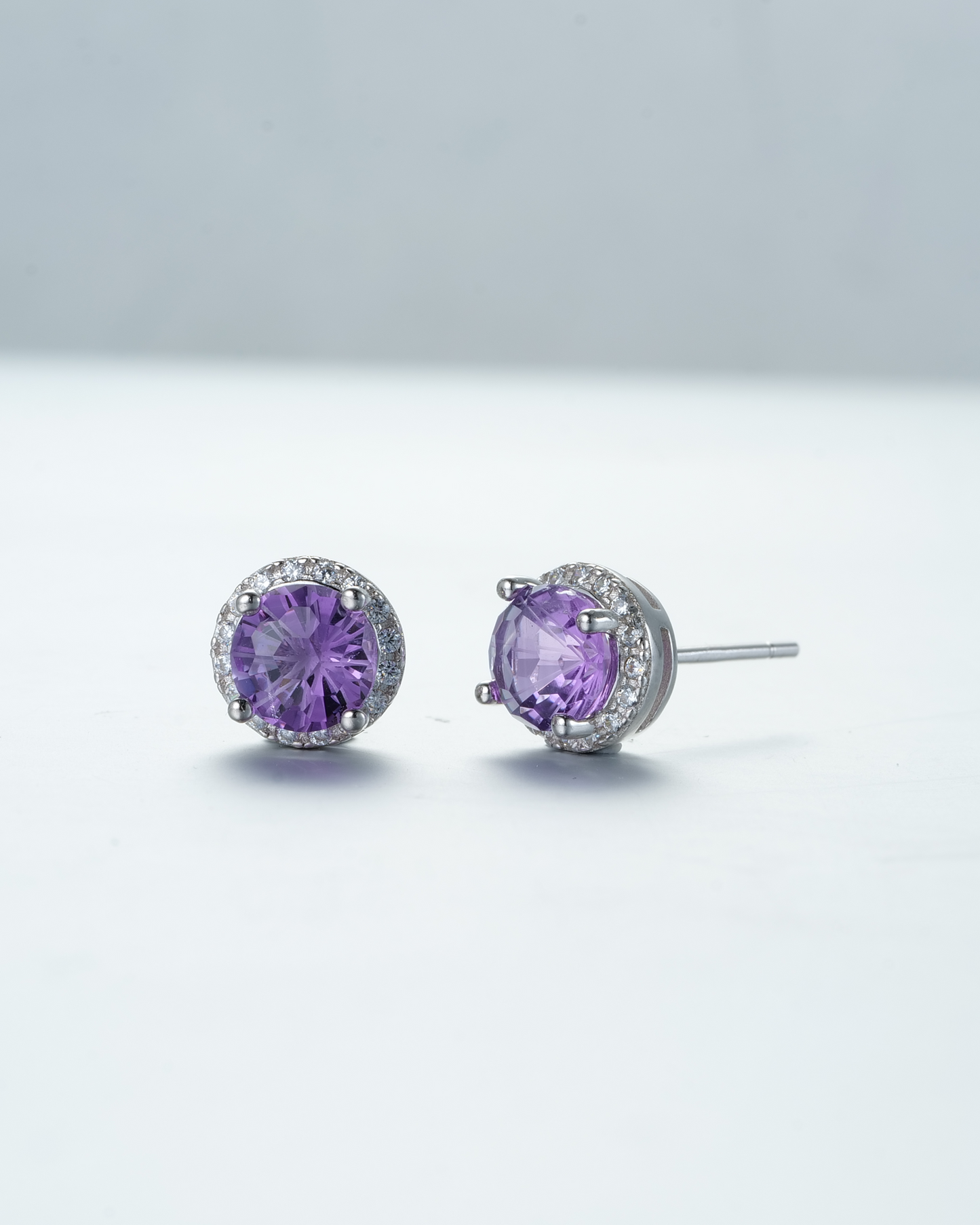 Sparkling Amethyst Earrings