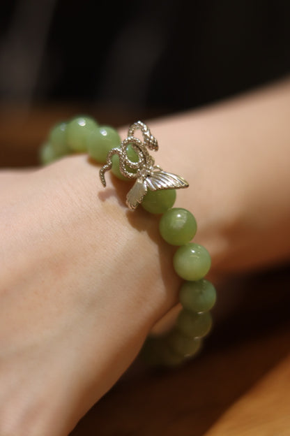 Green Grape Butterfly Bracelet