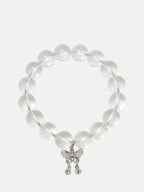 Silver Butterfly White Crystal Bracelet Annflora
