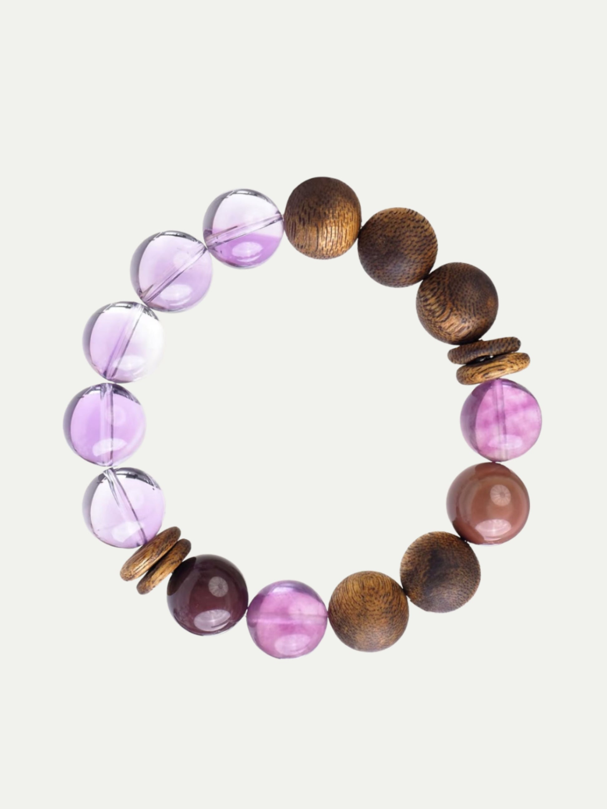 Sandalwood Amethyst Bracelet Annflora