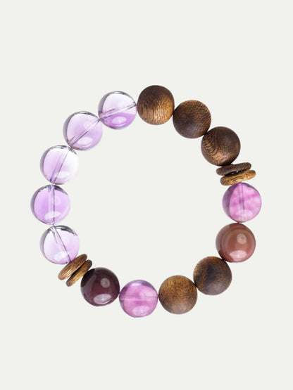 Sandalwood Amethyst Bracelet Annflora