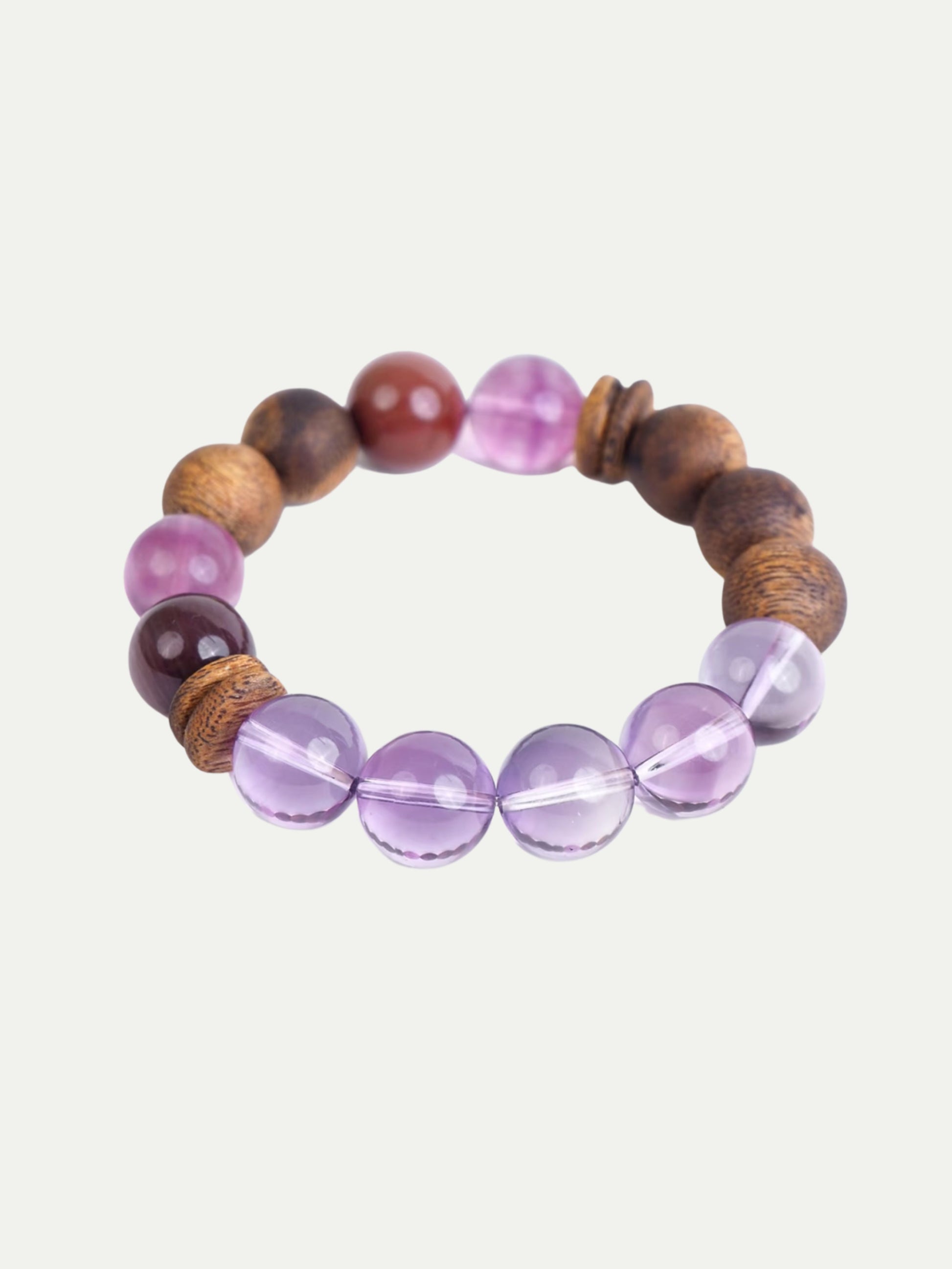 Sandalwood Amethyst Bracelet Annflora