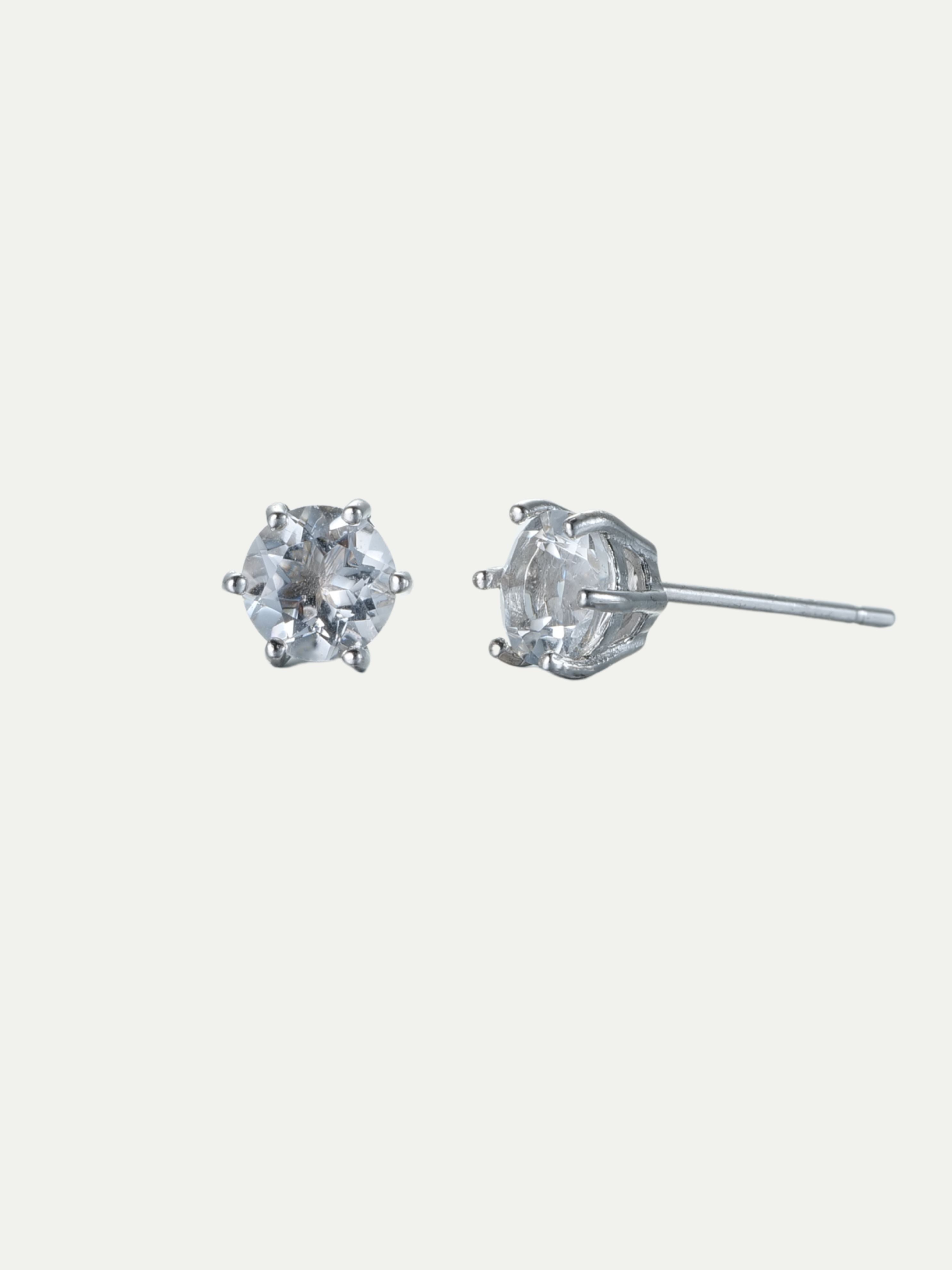 White Crystal Earrings Annflora