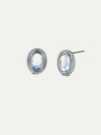Silver Moon Eyes Earrings Annflora