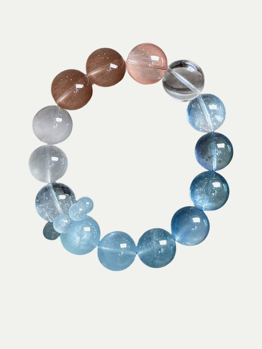 Ocean Aquamarine Moonrise Bracelet Annflora