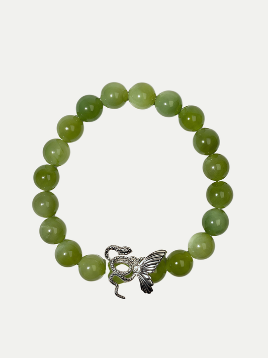 Green Grape Butterfly Bracelet