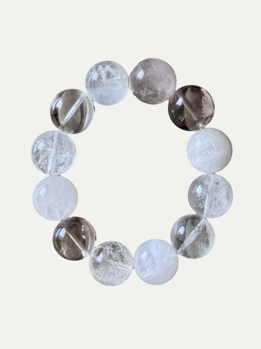 True Self White Crystal Wave Bracelet Annflora