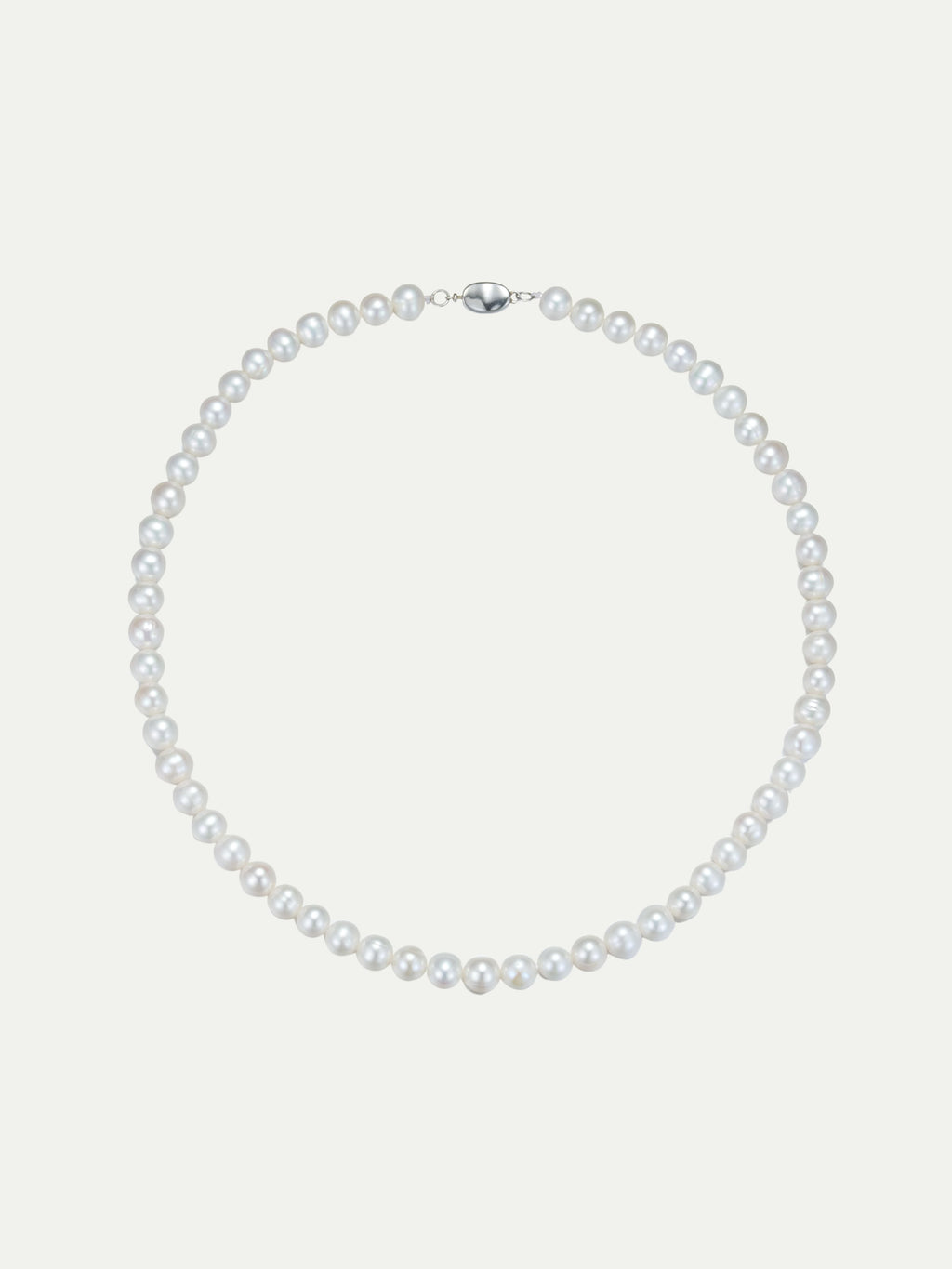 Plain pearl necklace Annflora