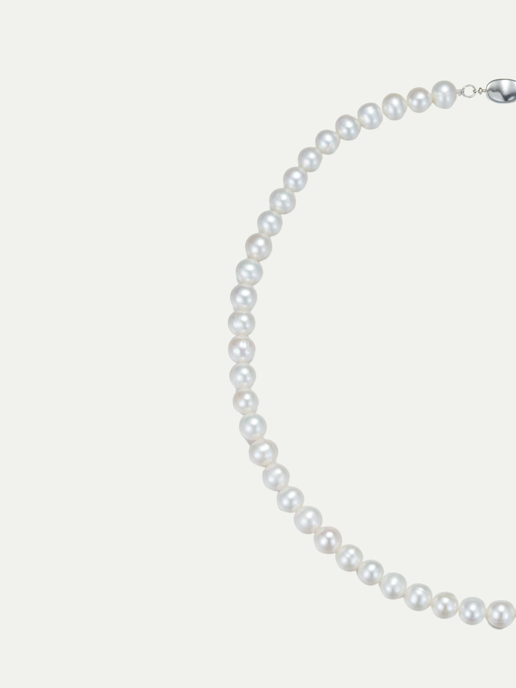 Plain pearl necklace Annflora