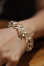 Silver Butterfly White Crystal Bracelet Annflora