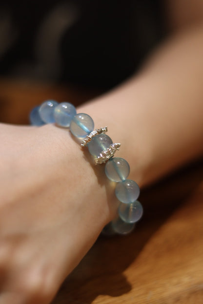Snowflake Aquamarine Bracelet
