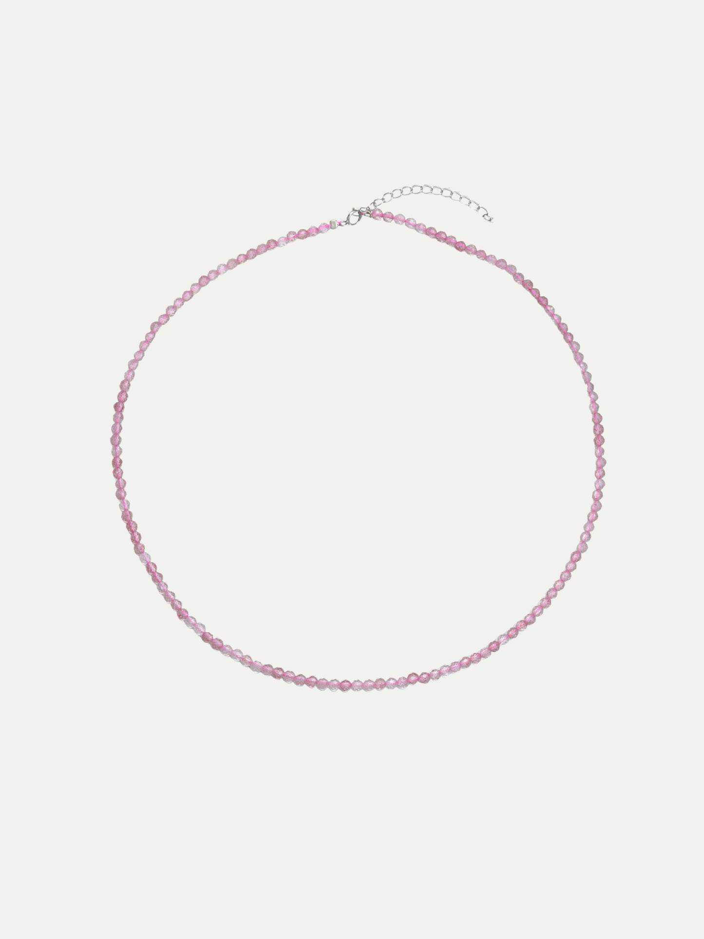 Sparkling Strawberry Quartz Necklace